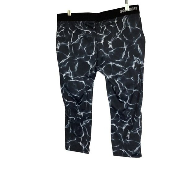 Soffe Dri Capri Leggings Low Rise in Black, White, Gray Women's Sz XL Activewear - Picture 2 of 4
